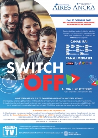 Switch Off TV, Ancra: un volantino informativo nei negozi