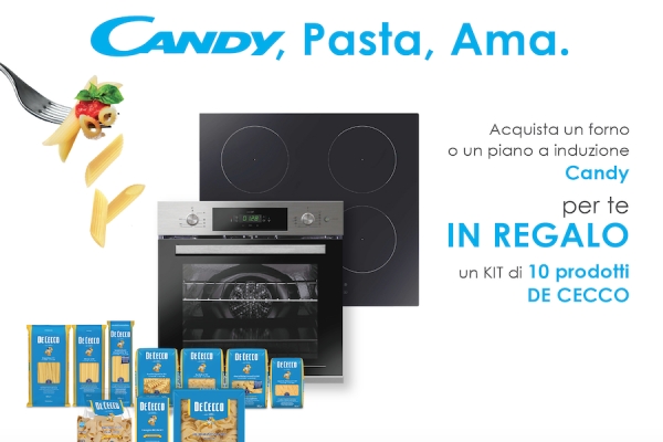 Candy in promozione con De Cecco