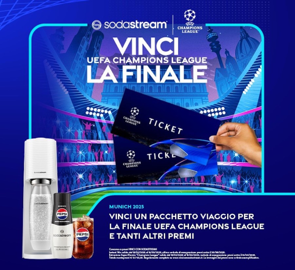 SodaStream fa vincere la Champions League