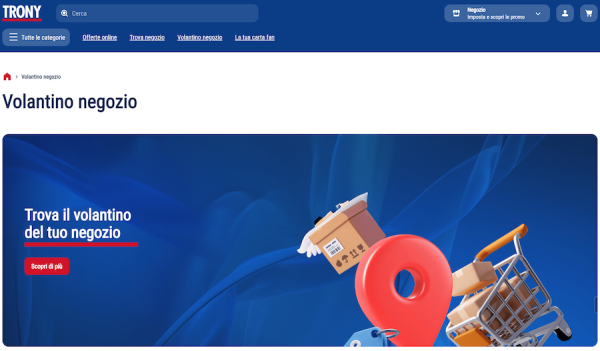 Trony rinnova il sito web