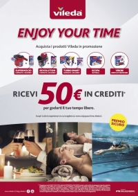 Vileda in promozione con "Enjoy your time"