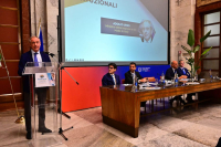 Il ministro Adolfo Urso nel corso del suo intervento