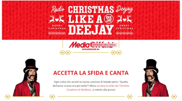 MediaWorld festeggia il Natale con Radio Deejay