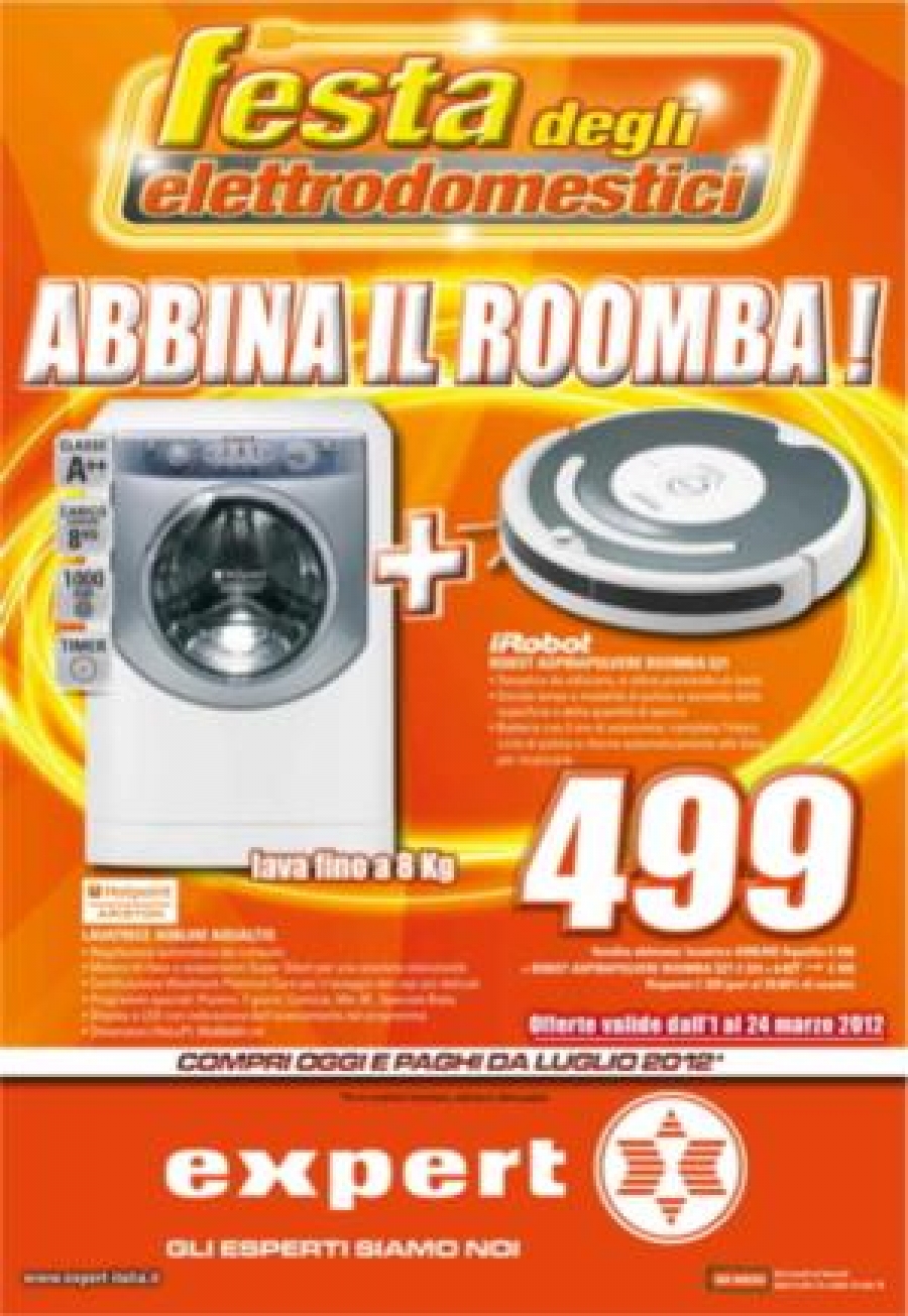 Expert: un robot Roomba in abbinata - Bianco e Bruno, Magazine di  elettrodomestici e di elettronica di consumo