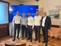 Da sinistra: Tommaso Leso, Graziano Girotti, Marco, Paolo e Giuliano Leso.