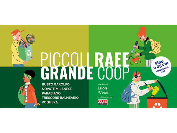 &ldquo;Piccoli RAEE, grande Coop&rdquo;: arrivano a dieci i supermercati con punti di raccolta