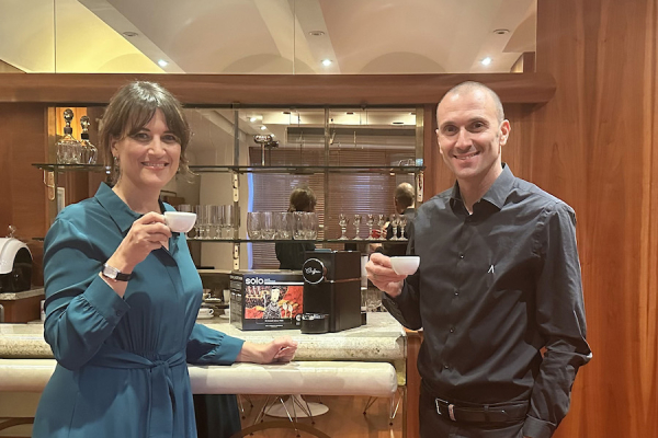 Francesca Polti con Ivan Basso