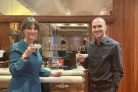 Francesca Polti con Ivan Basso